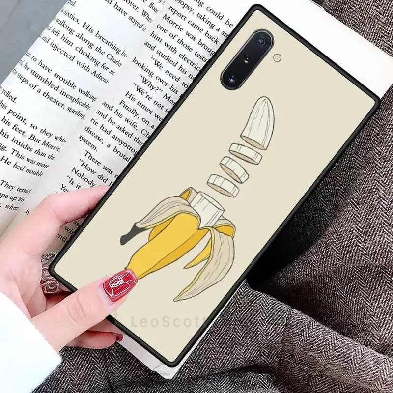 

Fruit Banana Lemon Phone Case For Samsung Galaxy S8 S9 S10 Plus S10E Note 3 4 5 6 7 8 9 10 Pro Lite cover