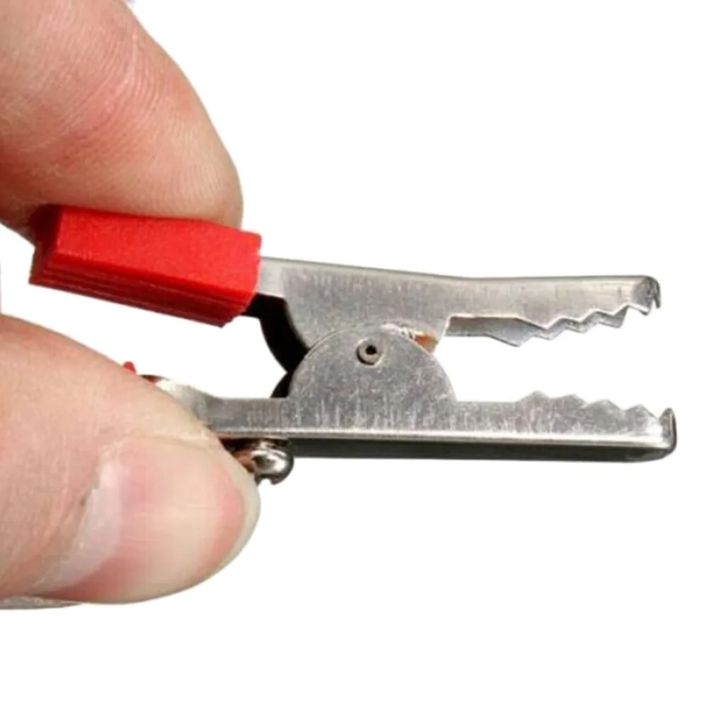 2 шт. черный красный крокодил зажим для 4 мм банан Женский Джек тестовый