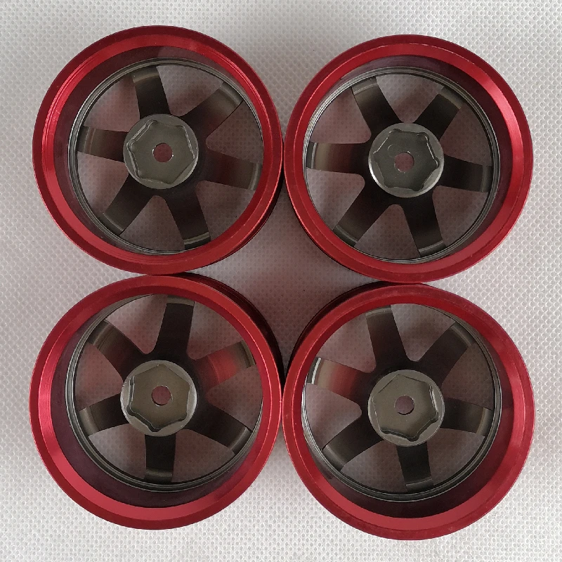 4pcs RC Aluminum 1/10 Wheels Rims for Car CNC Machined 6/9/12mm Offset On-road Drift Touring Model Hobby | Игрушки и хобби