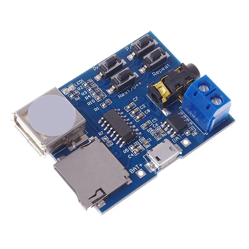 Mp3 Lossless Decoders Decoding Power Amplifier Player Audio Module Decoder Board support TF Card USB | Электроника
