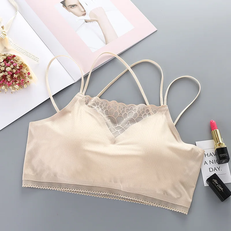 Женский бюстгальтер без косточек бесшовный бесшовное нижнее белье Кружевной