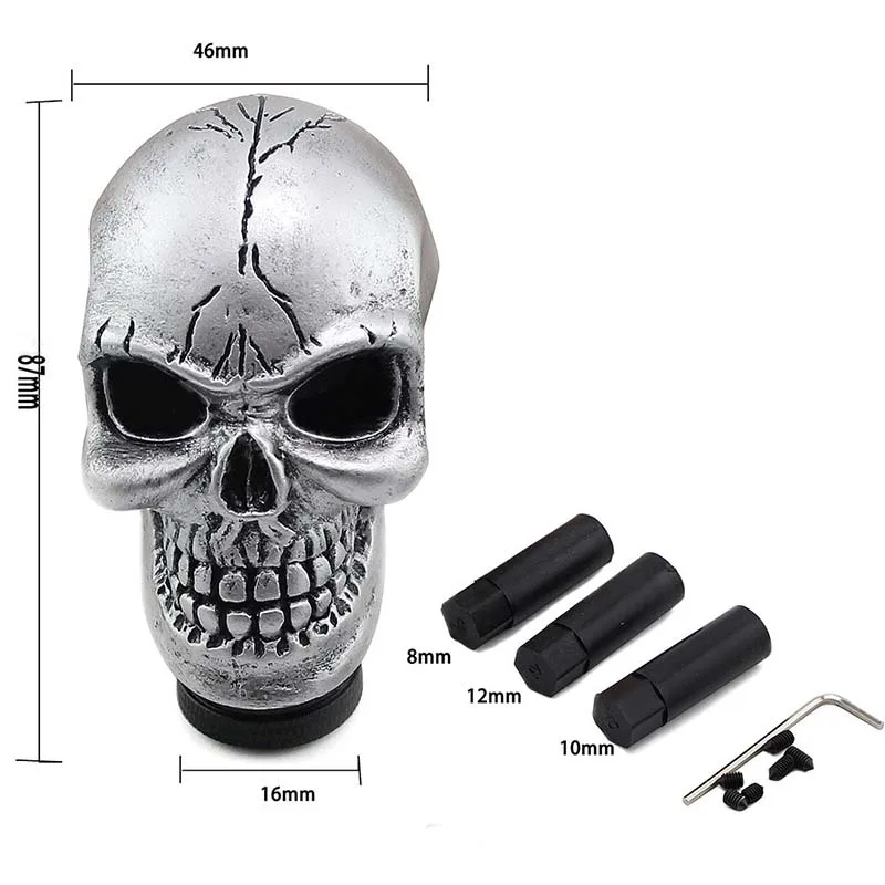 

Automobile Gear Lever Knob Universal Skull Shape Gear Lever Knob Automobile Decorative Parts