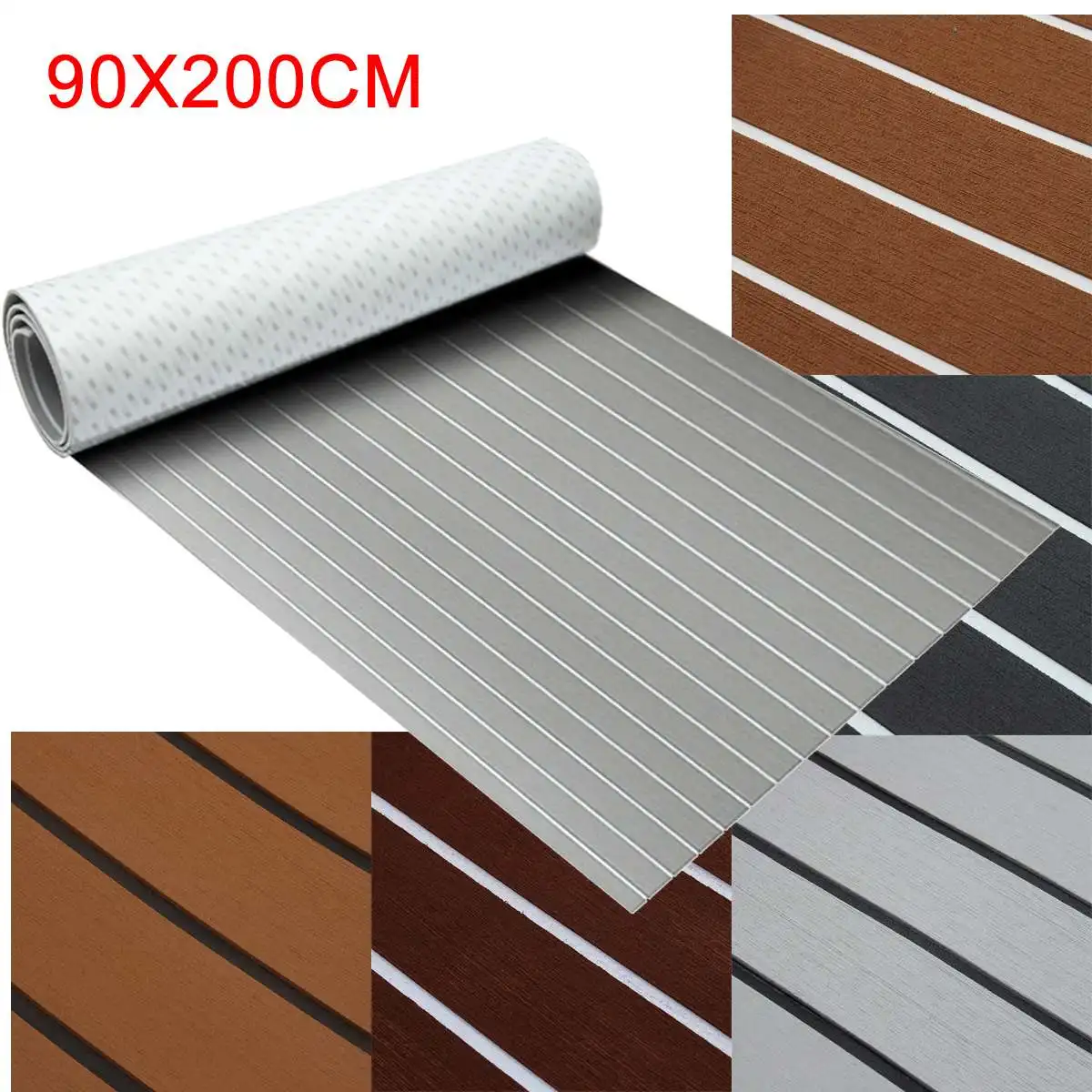 

8 Styles Self-Adhesive 900x2000x5mm Foam Teak Decking EVA Foam Marine Flooring Faux Boat Decking Sheet Accessories Marine