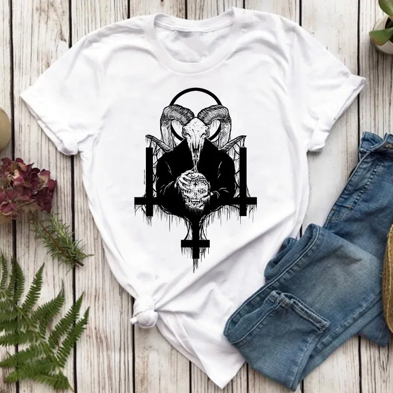 

2021 для женщин модная футболка в стиле Харадзюку, классная Одежда для девочек в стиле «панк»; Женские футболки 90S футболки на каждый день в ре...