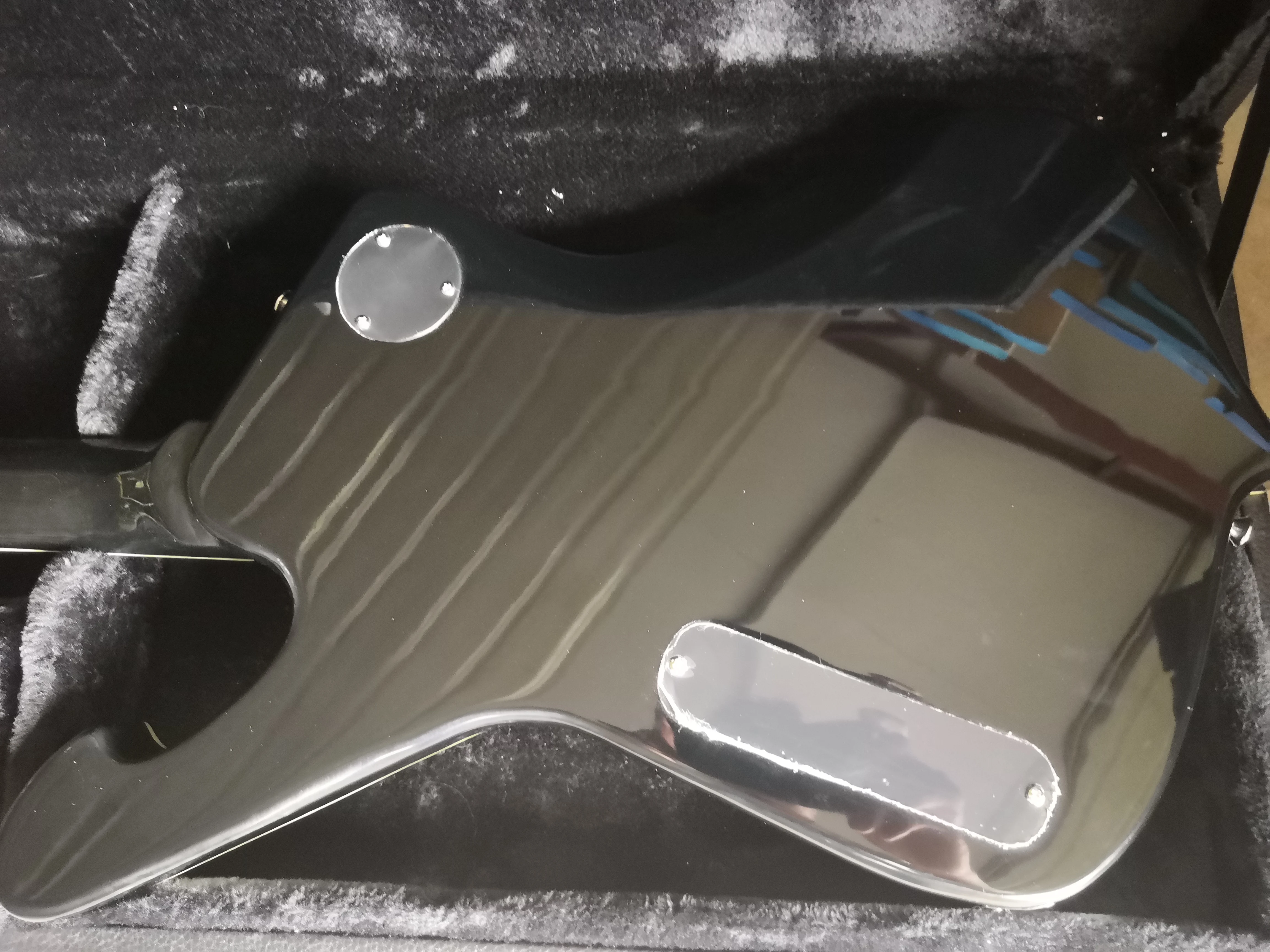 В наличии на заказ черный гитары HH звукосниматели фиксированный мост хром