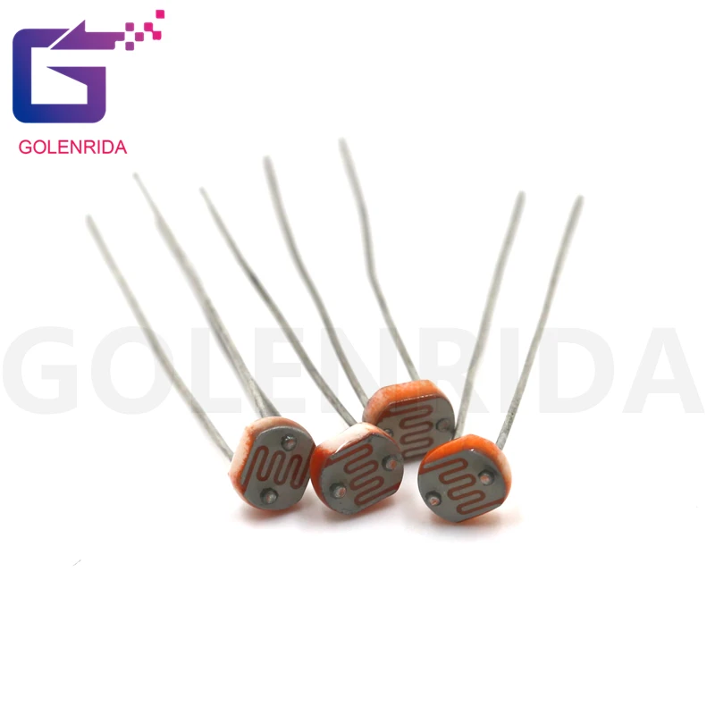 

20pcs 5537 light dependent resistor photoresistor resistor 5mm photosensitive resistance 35514