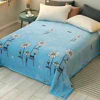 2020 soft warm coral fleece blanket winter sheet bedspread sofa plaid throw 3 size light thin mechanical wash flannel blankets