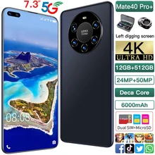 Mate40 Pro – Smartphone Original Version globale, téléphone portable, 7.3 pouces, Android 10.0, déverrouillage par empreinte digitale, reconnaissance faciale  (3)