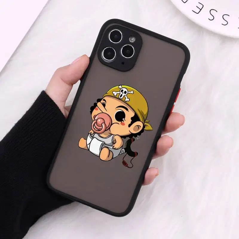 

anime cute funny one piece Phone Cases Matte Transparent for iPhone 7 8 11 12 s mini pro X XS XR MAX Plus cover funda