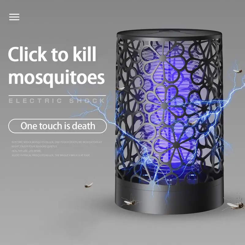 Комаров убийца ловушка светодиодный ночной Светильник Цветочная корзина