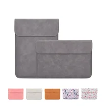 Sheep Leather Laptop Sleeve Bag 13.3 14.1-15.4 Inch Waterproof Notebook Case Sleeve For Apple Macbook Huawei Pro Xiaomi