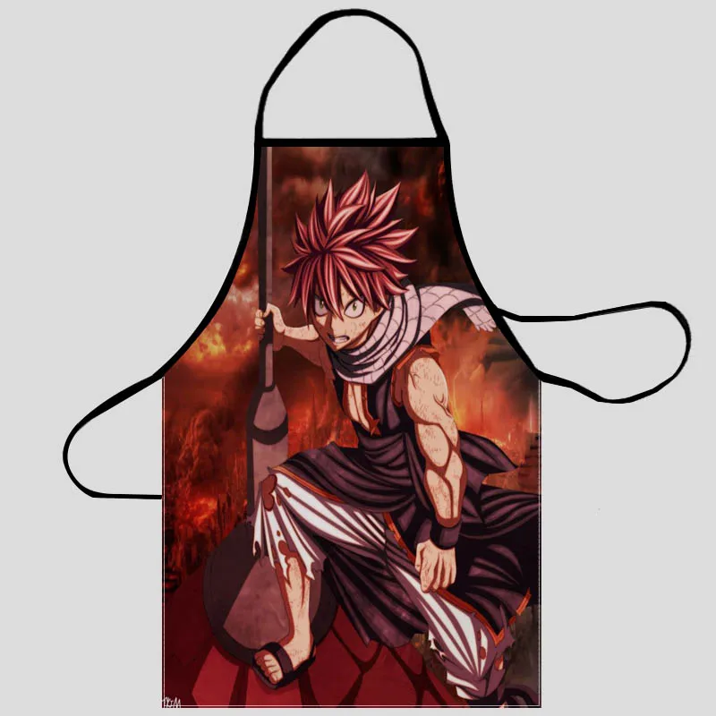 

FAIRY TAIL Pattern Oxford Fabric Apron For Men Women Bibs Home Cooking Baking Cleaning Aprons Kitchen Accessory