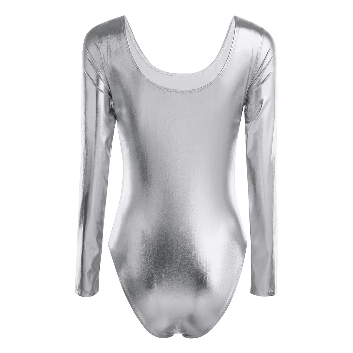 Women's Ballet Leotard Costume Shiny Patent Leather Dance Bodysuit One-piece Thong Monokini Bodycon Dancewear | Тематическая