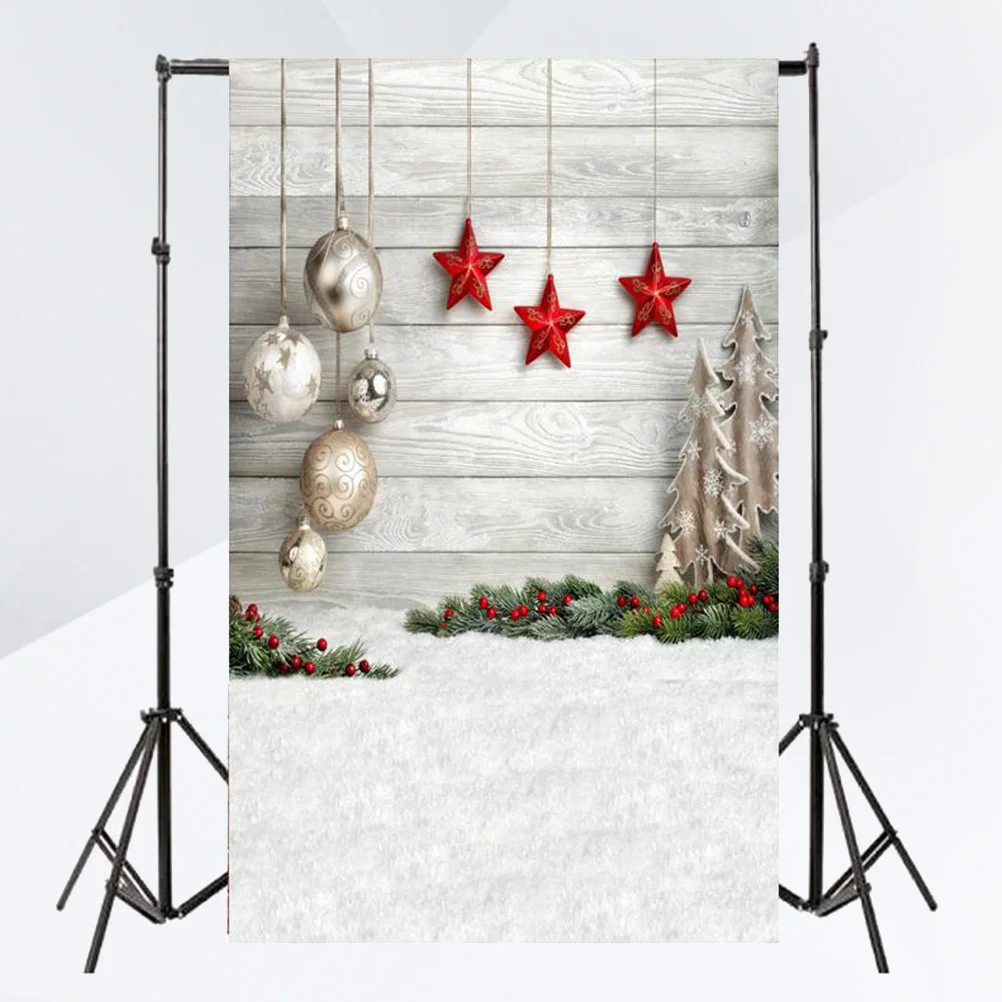

150x210 см Рождественский фото фон подарки праздничное украшение фотостудия реквизит (красные звезды и Рождество