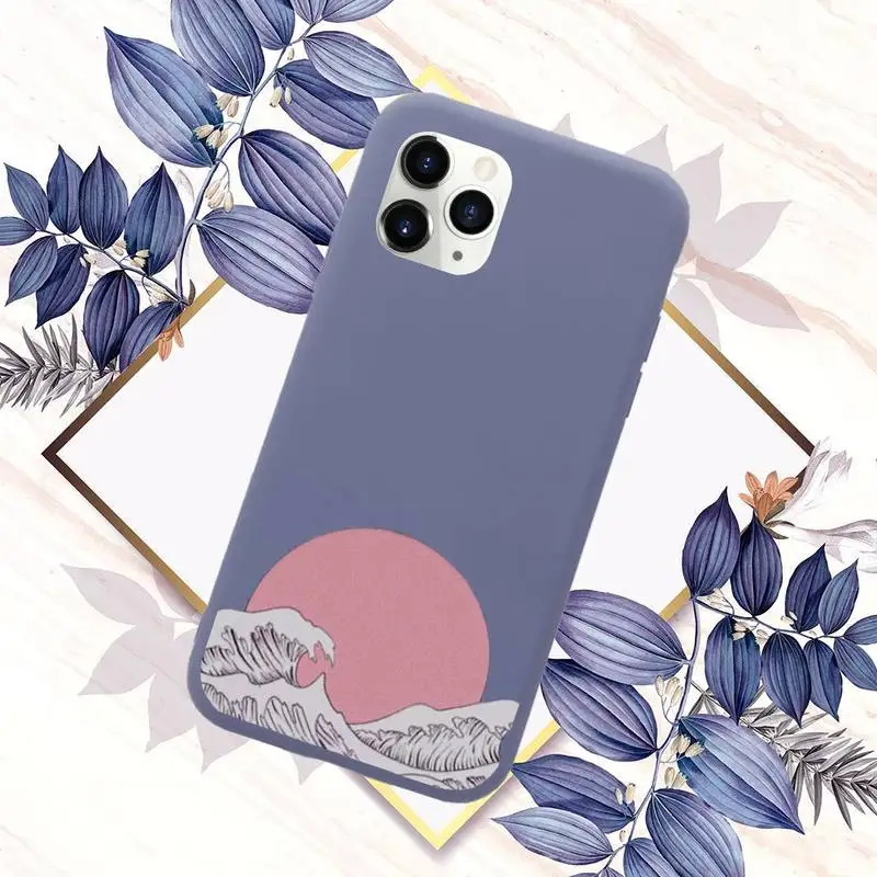 

The Great Wave off Kanagawa Phone Case Candy Color for iPhone 11 12 mini pro XS MAX 8 7 6 6S Plus X SE 2020 XR