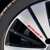 4pcs racing creative racing sport car window rims wheel reflective vinyl decal sticker graphic bumper universal car accessories