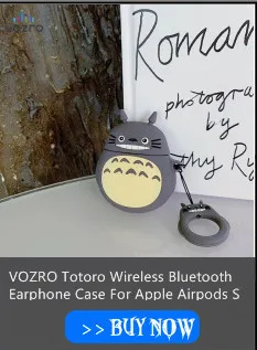 VOZRO мультфильм беспроводной Bluetooth наушники чехол для Apple Airpods силиконовые наушники чехол s для Airpods 2 защитный чехол