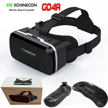 Virtual Reality 3D VR Headset Smart Glasses Helmet for Mobile Cell Phone Smartphones 4-6 Inch Lenses Binoculars with Controller