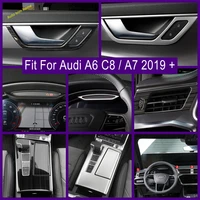 accessories interior dashboard air ac vent outlet door handle bowl gear box panel cover trim fit for audi a6 c8 a7 2019 2022