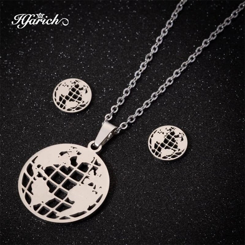 Женские наборы из нержавеющей стали hferich с геометрическим цветком в виде кота