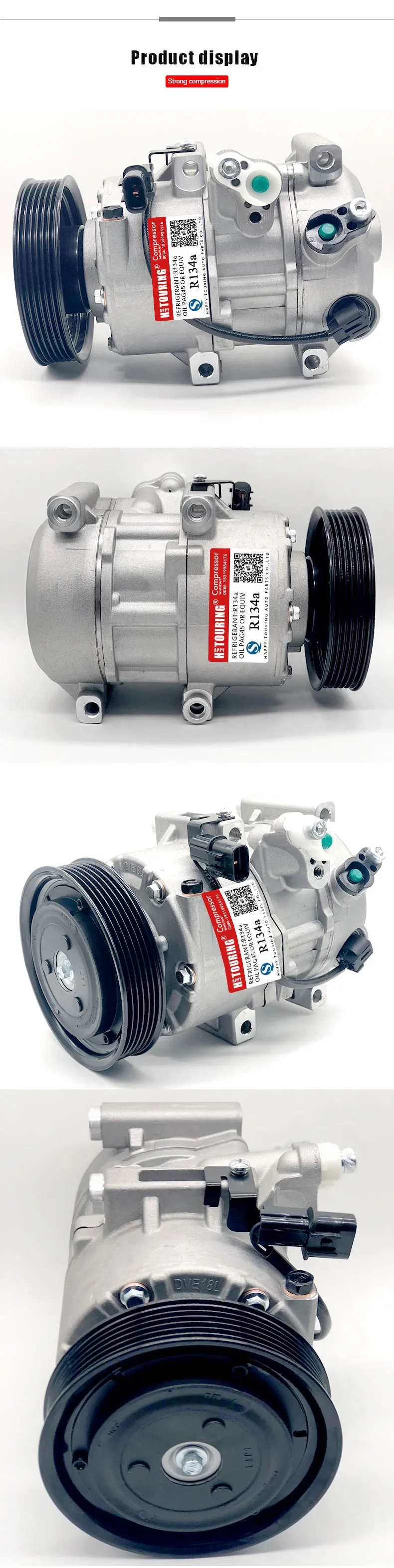 Для DVE18 ac компрессор kia sorento QR 977012P400 97701-2P400 1F3BE06400 1F3BE-06400