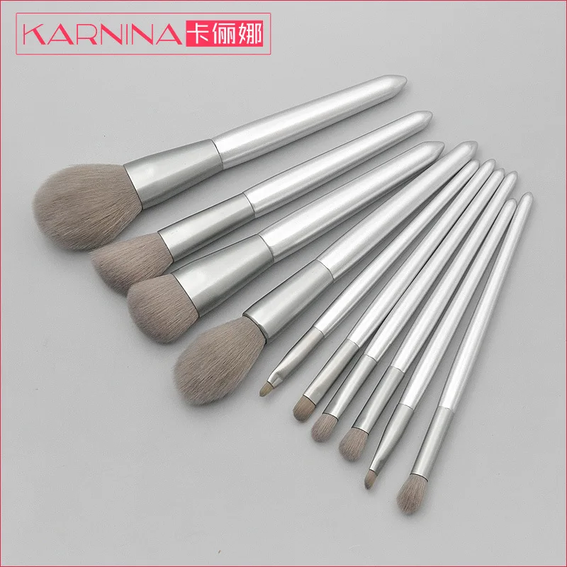 

1K 10 pcs Makeup Brush Set Eyebrow Blush Lip Beauty Brush Tool Can Private Label Custom Logo If meet Minimum Wholesale Cosmetics