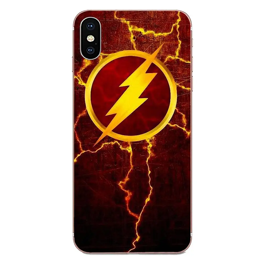For Apple iPhone 4 4S 5 5C 5S SE SE2 6 6S 7 8 11 Plus Pro X XS Max XR TPU Shell The Flash Tv Show Logo Barry Allen Super Heroes | Мобильные