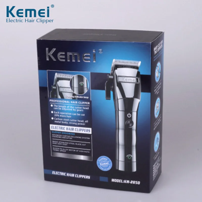 

Kemei Professional Hair Clipper Electric Powerful Cordless Hair Trimmer Cutting Machine Haircut Trimmer Styling Barber Home Tool