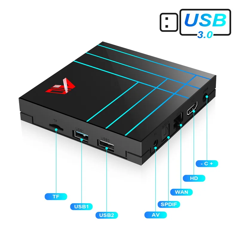 DIDIHOU Mini BOX WiFi телеприставка Android 9 0 TV box 2 ГБ/4 Гб RAM 16 Гб/32 ГБ/64 4K Full Dual USB 3 и |