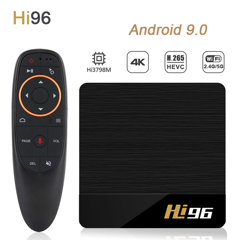 ТВ-приставка Hi96 1 ГБ 8 Android 9 0 Hisilicon Hi3798M четырехъядерная 2 4G и 5 0G Двойной Wi-Fi 4K HD
