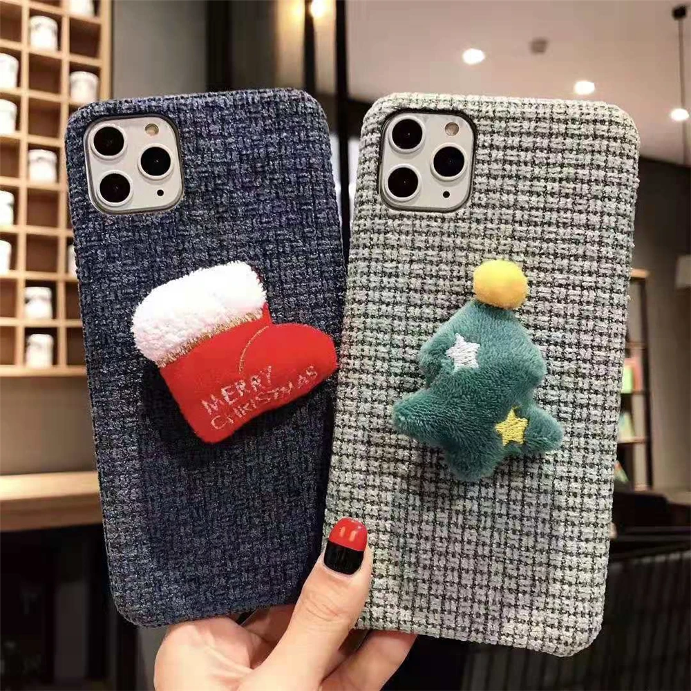 Чехол для iPhone 8 Plus Mofi 11 Pro с рождественскими елками носки оленями подарок xr чехол Xs