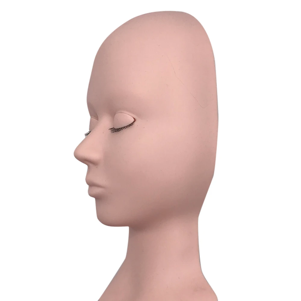 Манекен Gemerry модель головы + 3 пары тренировочных накладных глаз силиконовый