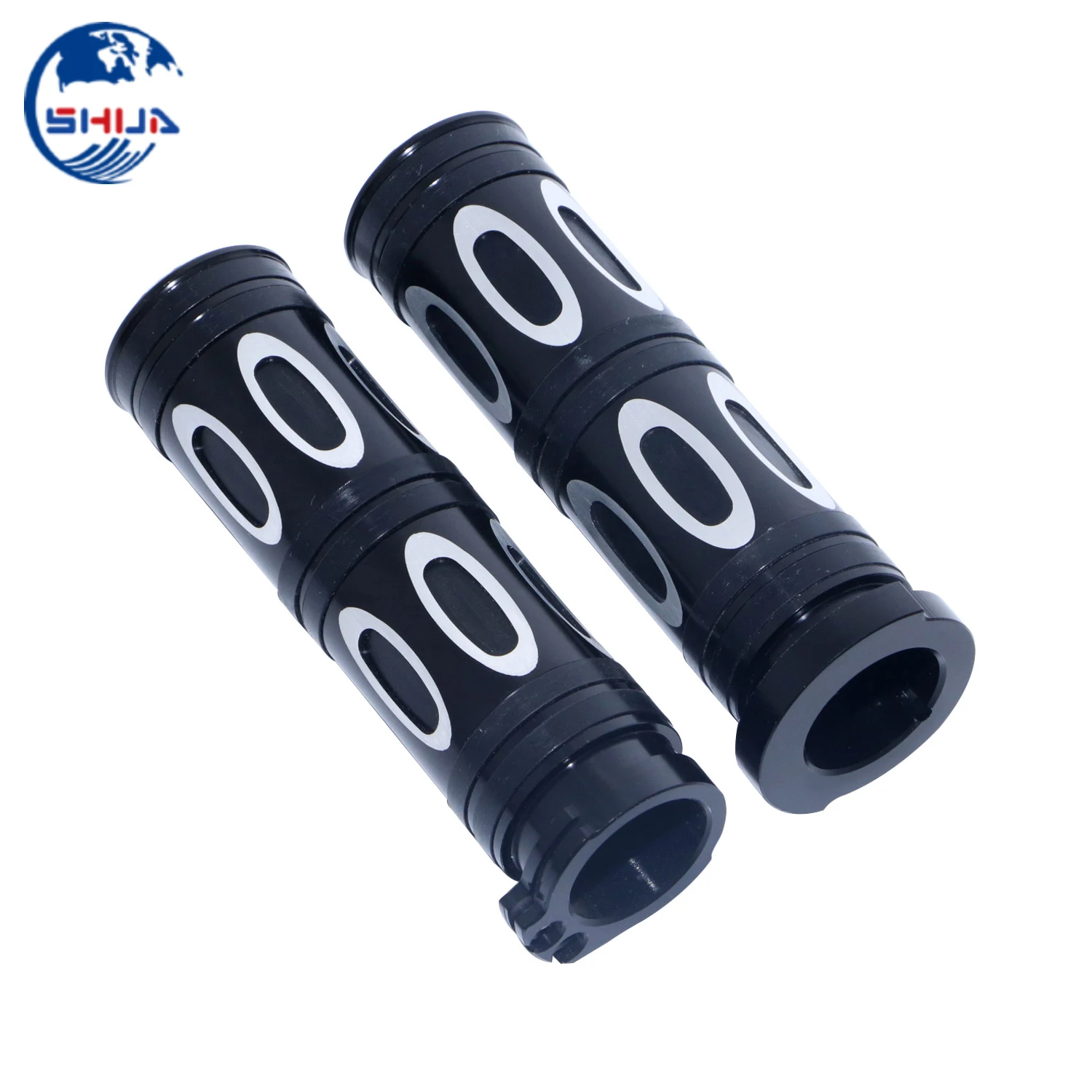 Мотоциклетные черные алюминиевые ручки с ЧПУ 1 дюйм 25 мм для Harley Touring Softail Dyna 1996 - 2018