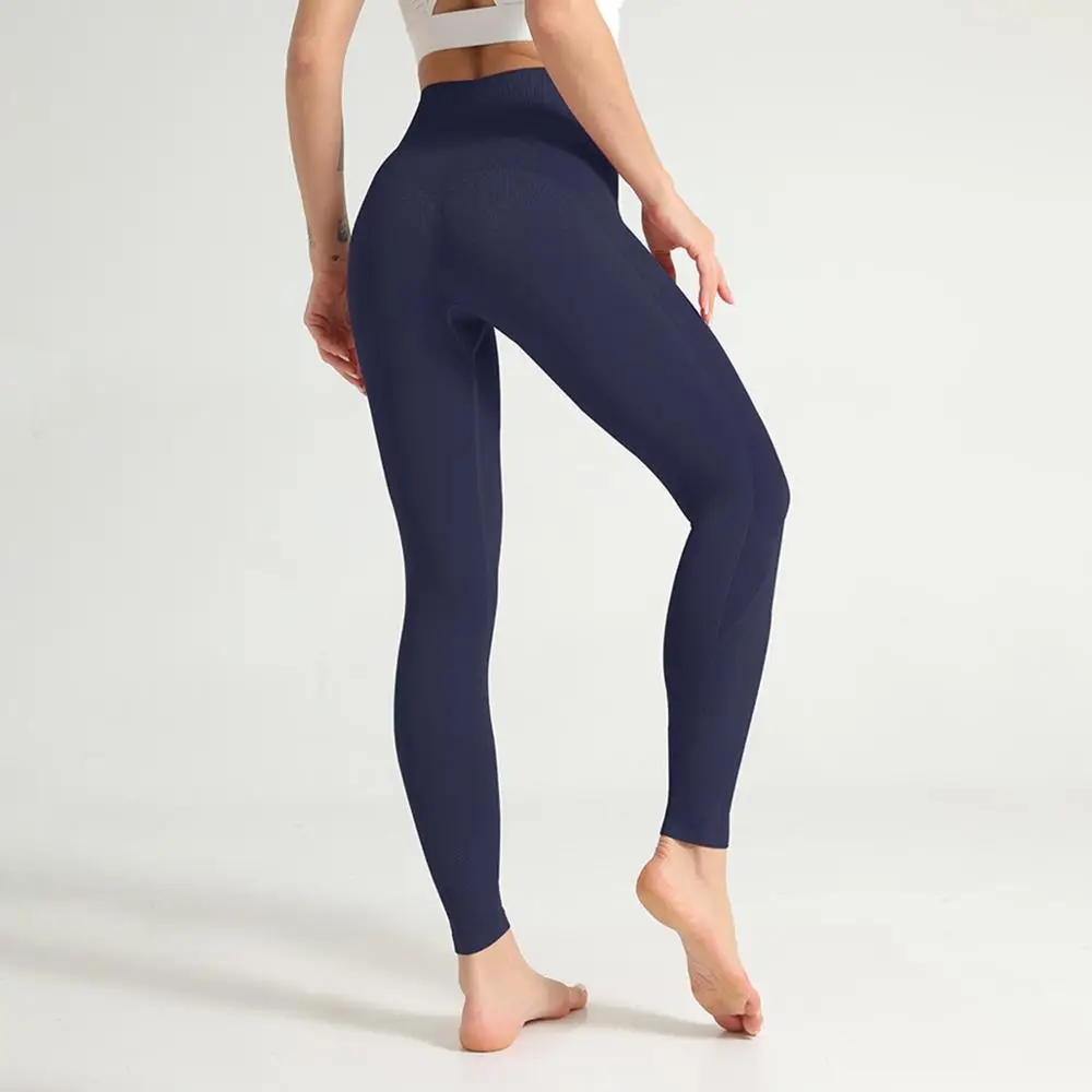 Бесшовные леггинсы с высокой талией Леггинсы для йоги пуш ап спортивные женские