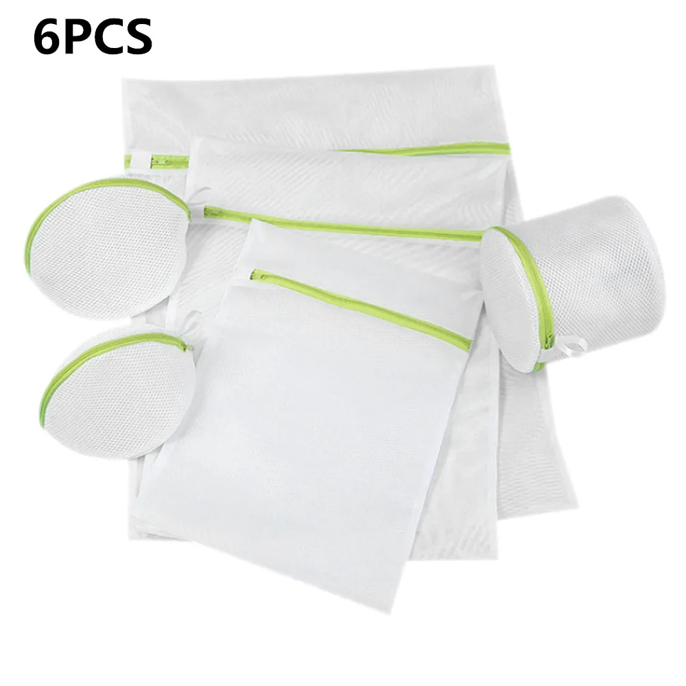6 шт. сумка для одежды складывающаяся на молнии женское нижнее белье сетчатая