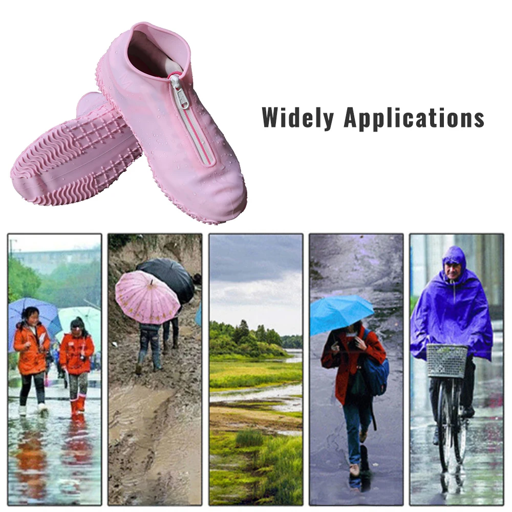 high quality rubber waterproof shoes covers rian shoe cover men women 2021 fashion reusable covers shoes children free global shipping