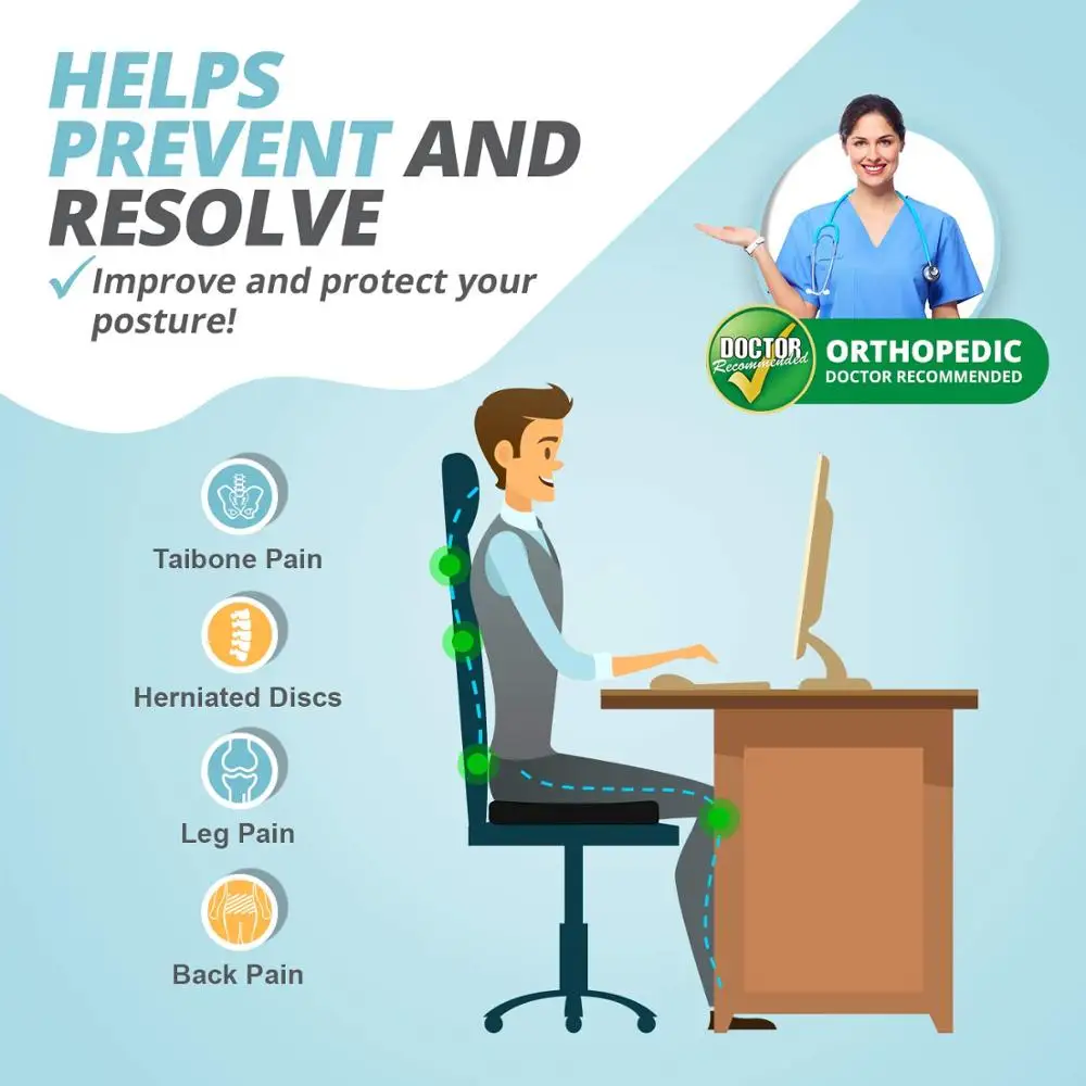 Дышащая черная подушка на сиденье с эффектом памяти dannyкарла Автомобильная для