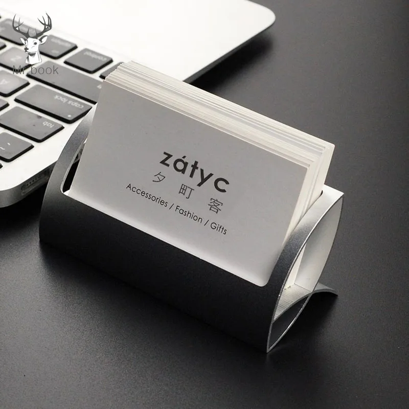 

Металлический держатель для визитных карточек, Настольная полка, подставка для хранения, офисный стол, органайзер для визитных карточек, ст...