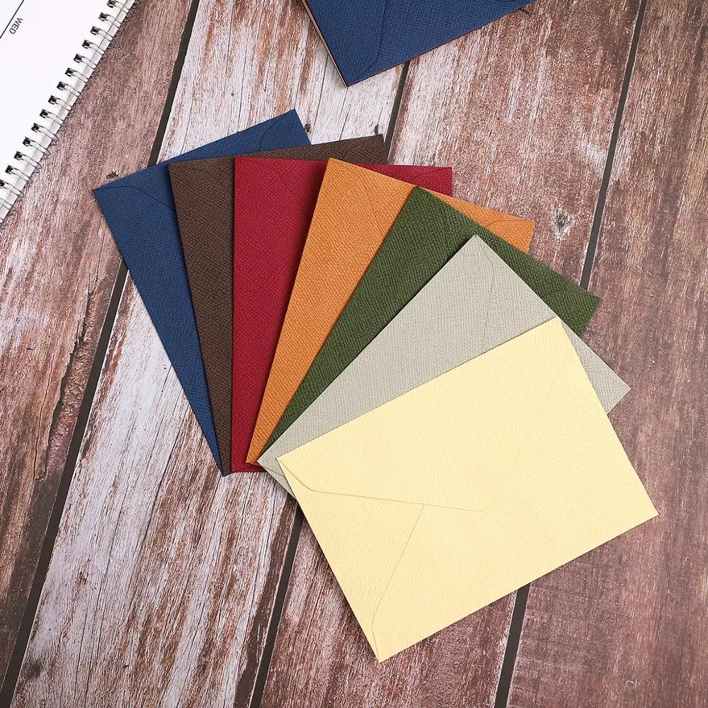 10pcs/set Retro Colored Blank Kraft Paper Envelopes Party Invitation Envelope Specialty paper Greeting Cards Gift | Канцтовары для