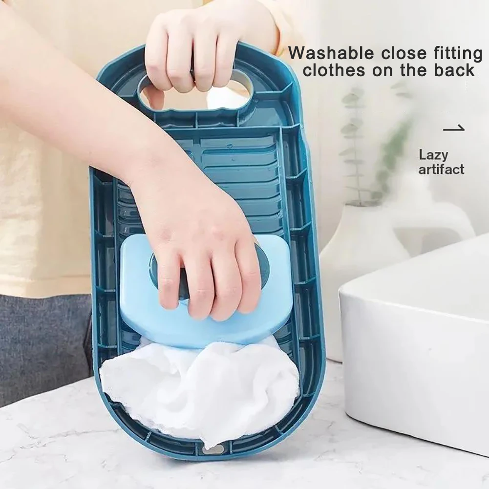 

Mini Washboard Non-slip Household Clothes Washing Board Dormitory Washing Socks Underwear Lazy Artifact Laundry Tub Dropship