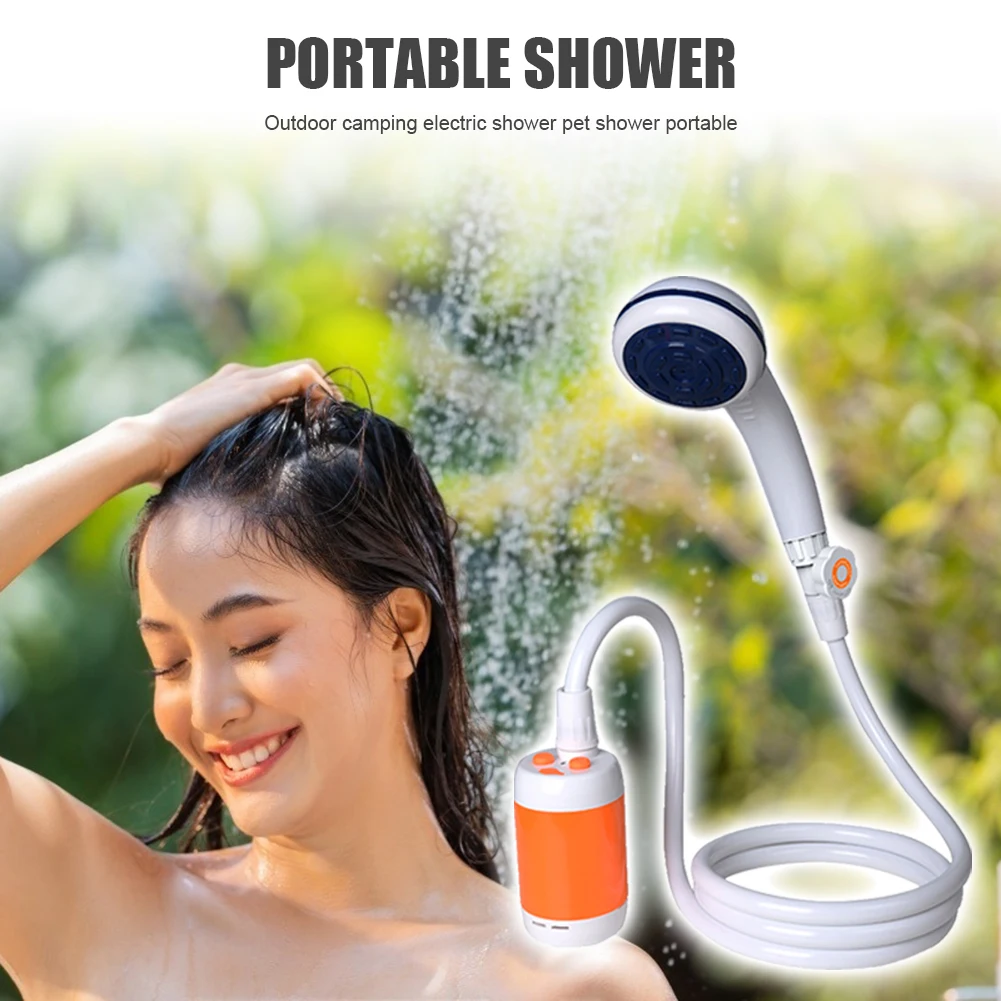 

Waterproof Hiking Shower Rechargeable Outdoor Camp Accessories Electric Shower Travelling Easy Carrying Portable Parts