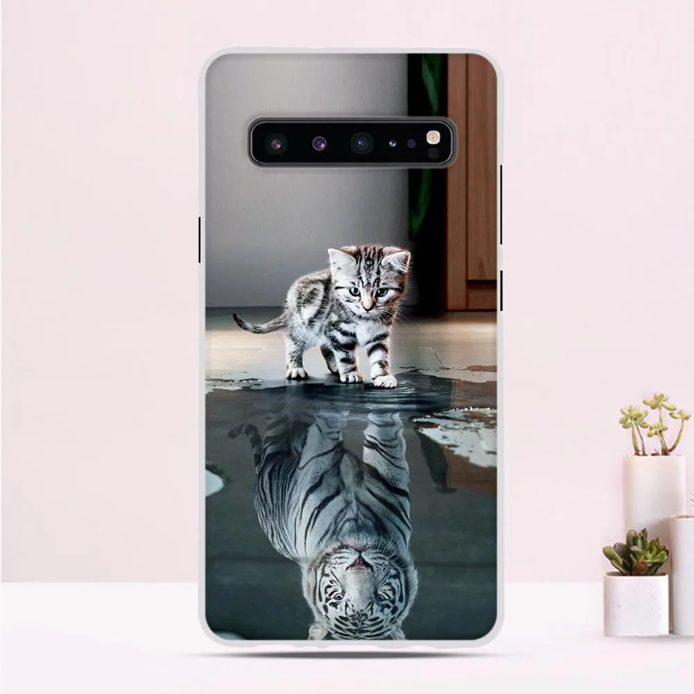 Чехол для Samsung Galaxy S10 силиконовый мягкий резиновый чехол с принтом gs10 рисунком