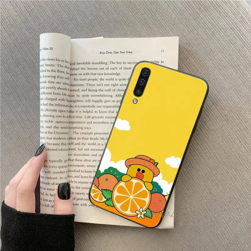 

Yellow Duck cute lovely Phone Case For Samsung galaxy S note 7 8 9 10 20 fe edge A 6 10 20 30 50 51 70 lite plus Soft Silicone