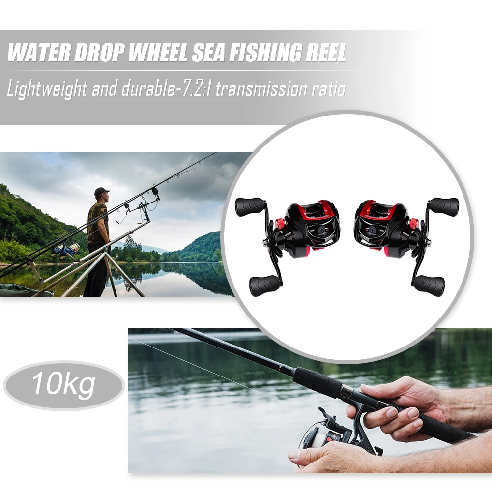 

Fishing Reel Metal High Speed Baitcasting Wheel 7.2:1 Gear Ratio Saltwater Freshwater Bait Casting Reel Fishing Tackle