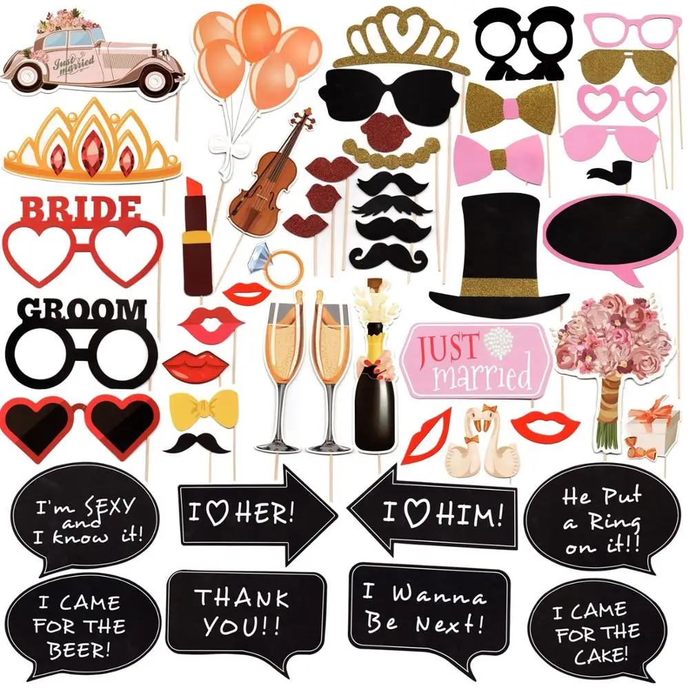

Photo Booth Props Party Masks Hat Mustache Lip photobooth props Wedding Party Decoration Birthday Party Favor funny photo booth