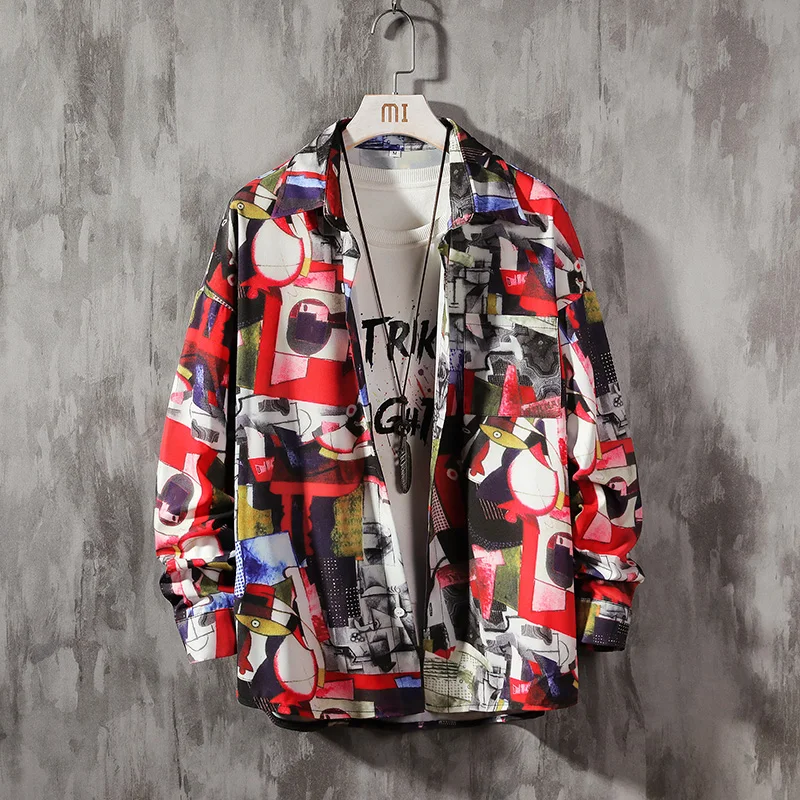 Рубашка в стиле пэчворк с цветным блоком клетчатые рубашки длинными рукавами