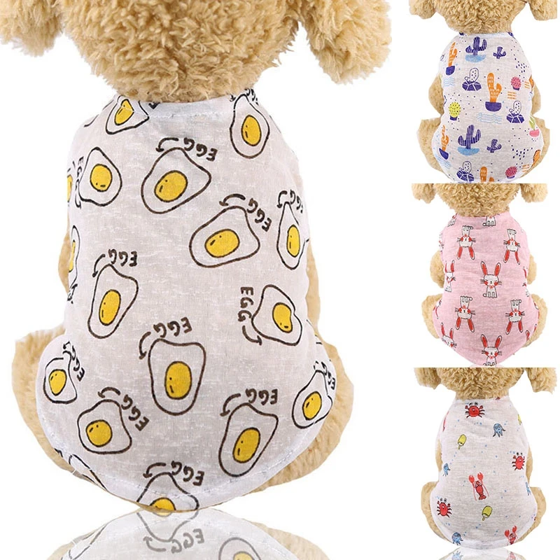 Воздухопроницаемая Одежда для собак Весенняя Рабочая куртка футболка щенков и