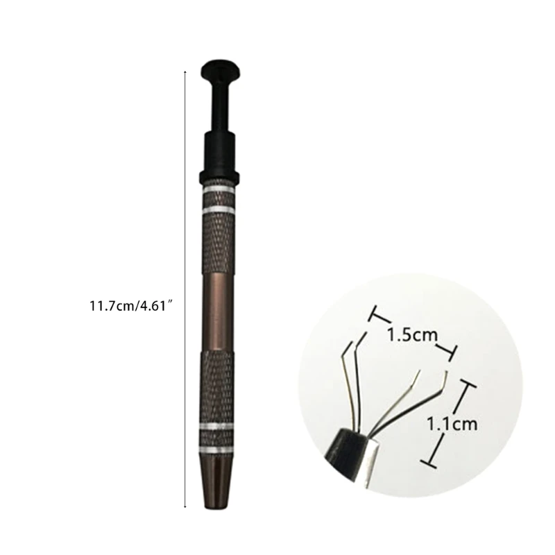 

Electronic Component Grabber Picker BGA Chip Gripper Chip IC Suction Pen 4-Claw T21A