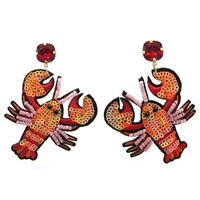 bohemian handmade animal statement earrings for women drop dangle earrings fashion party jewelry kolczyki