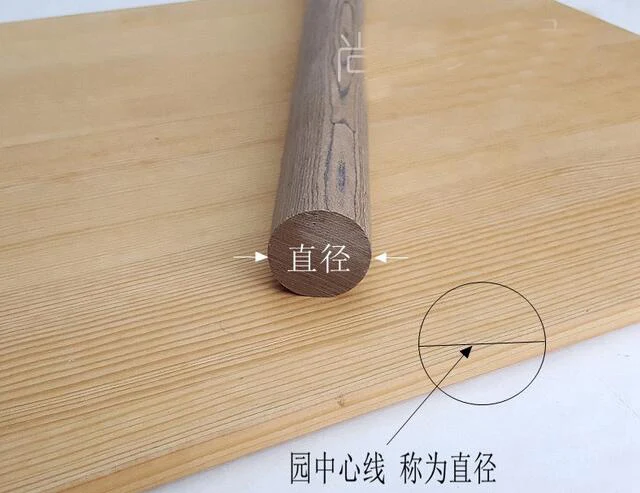 Palo cil&iacute;ndrico de madera maciza, 5 piezas, di&aacute;metro: 16mm, longitud: 400mm, modelo hecho a mano, Material de jardiner&iacute;a-1